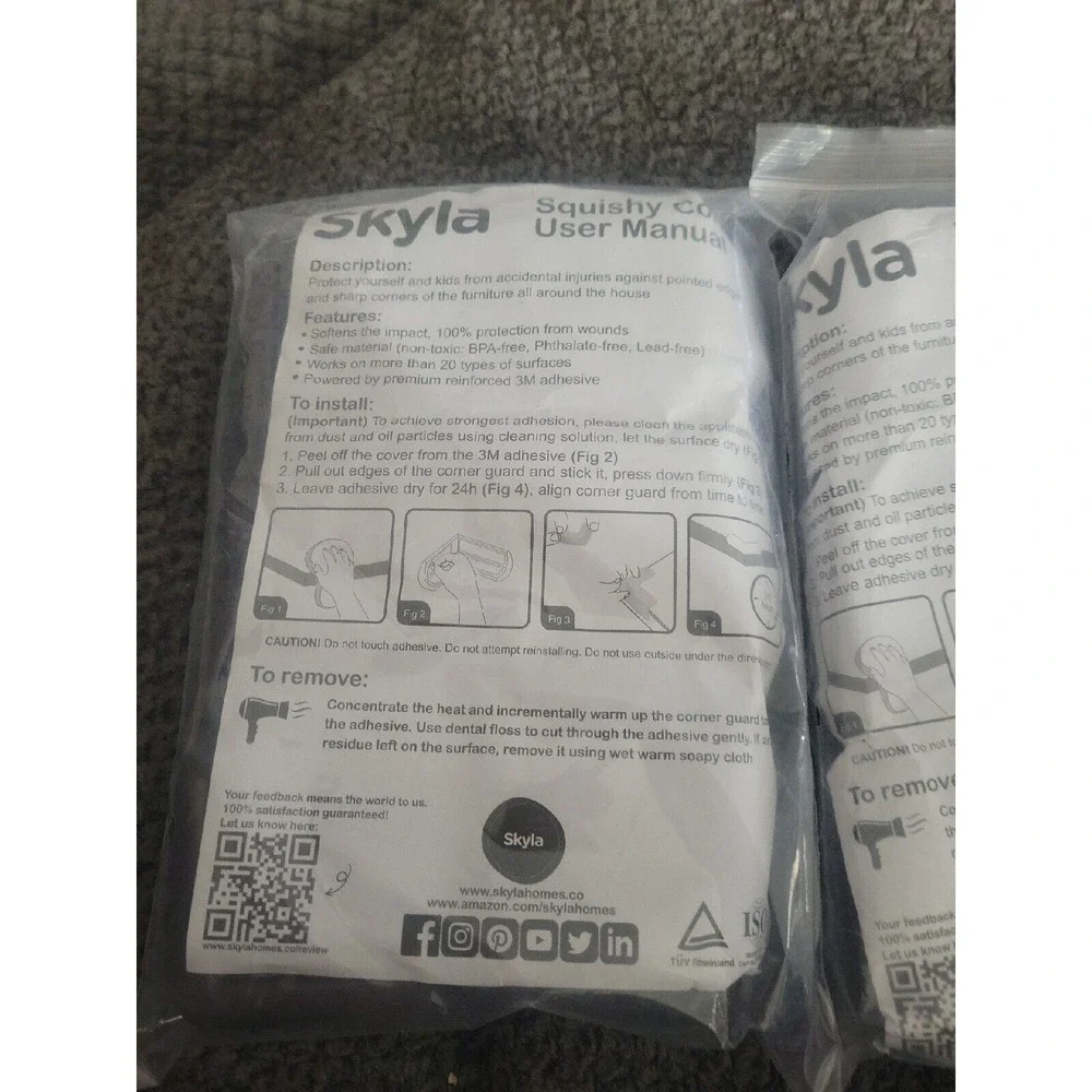 Lot Of 2 Soft Corner Guards (24 Total) by Skyla Homes - Squishy Protectors